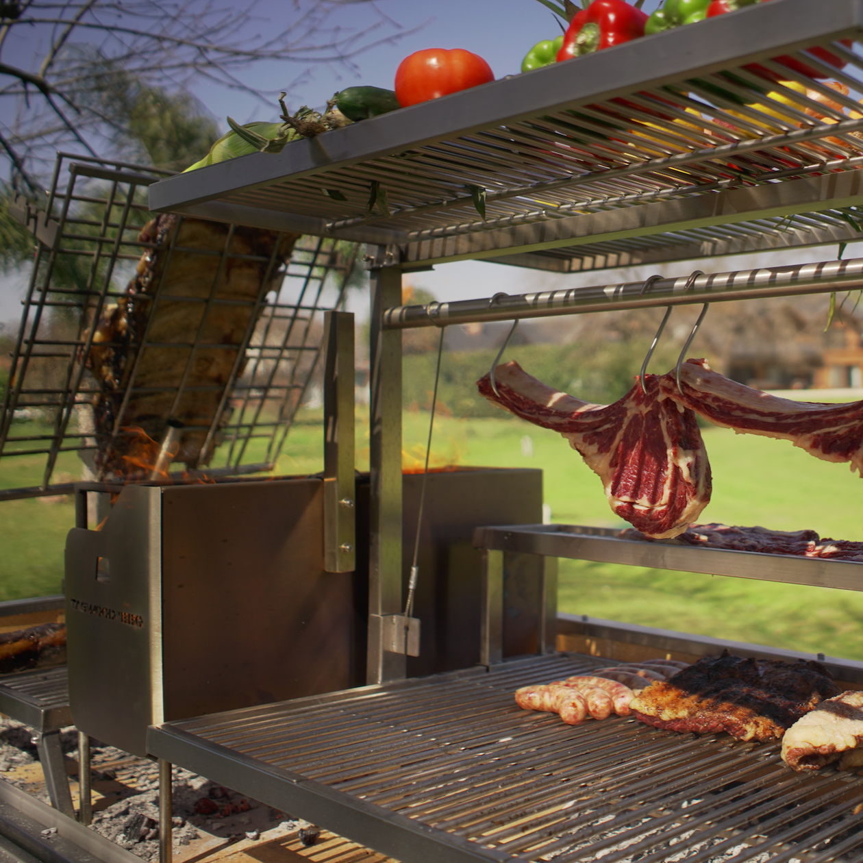 Tagwood BBQ Argentine Santa Maria Wood Fire & Charcoal Gaucho Grill | BBQ26SS --