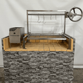 Tagwood BBQ Insert Style Argentine Santa Maria Wood Fire & Charcoal Gaucho Grill without firebricks | BBQ09SS -- - TAGWOOD BBQ STORES