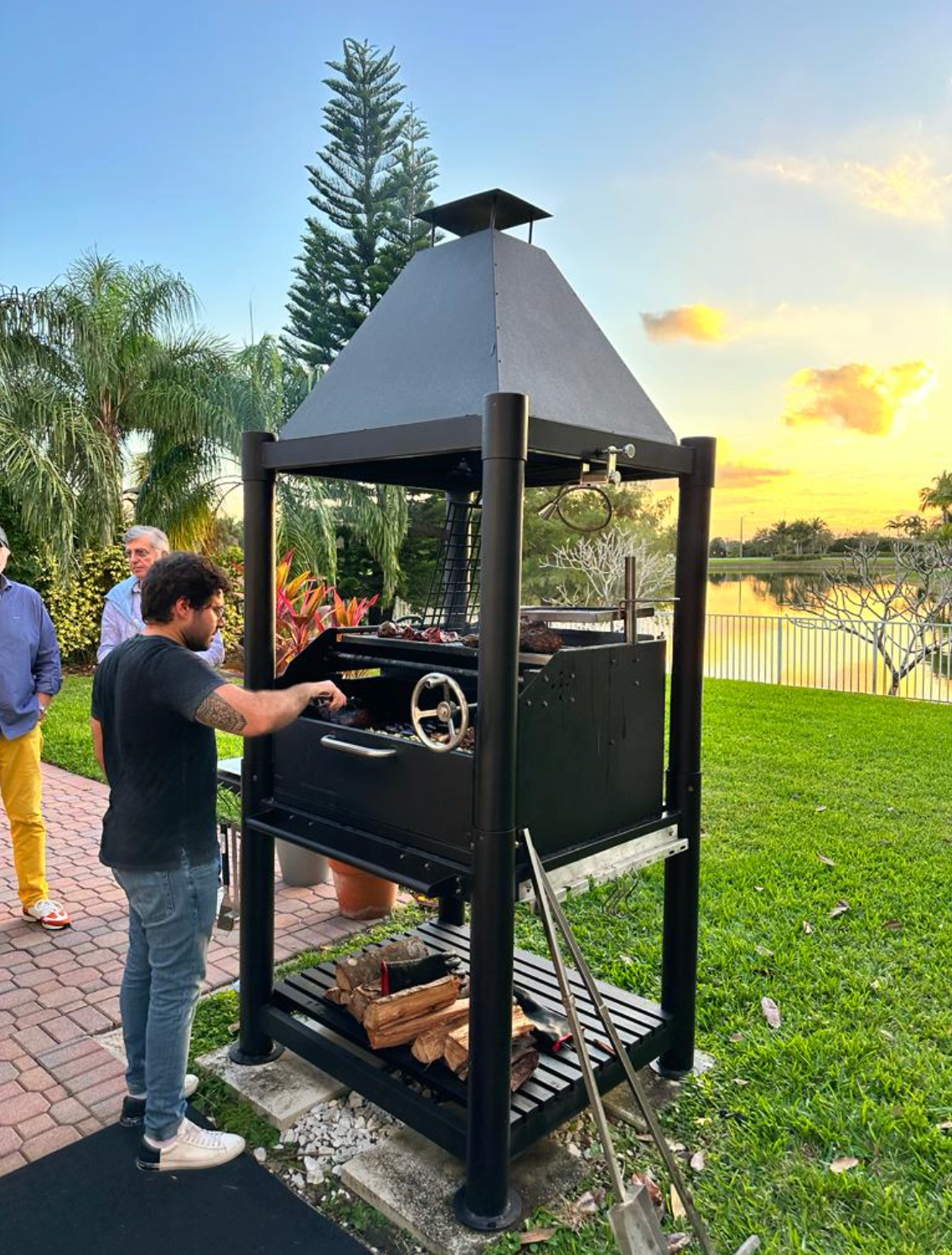 Tagwood BBQ Argentine Santa Maria Style Wood Fire & Charcoal Gaucho Grill | BBQ02SIB-- PRE-ORDER - TAGWOOD BBQ