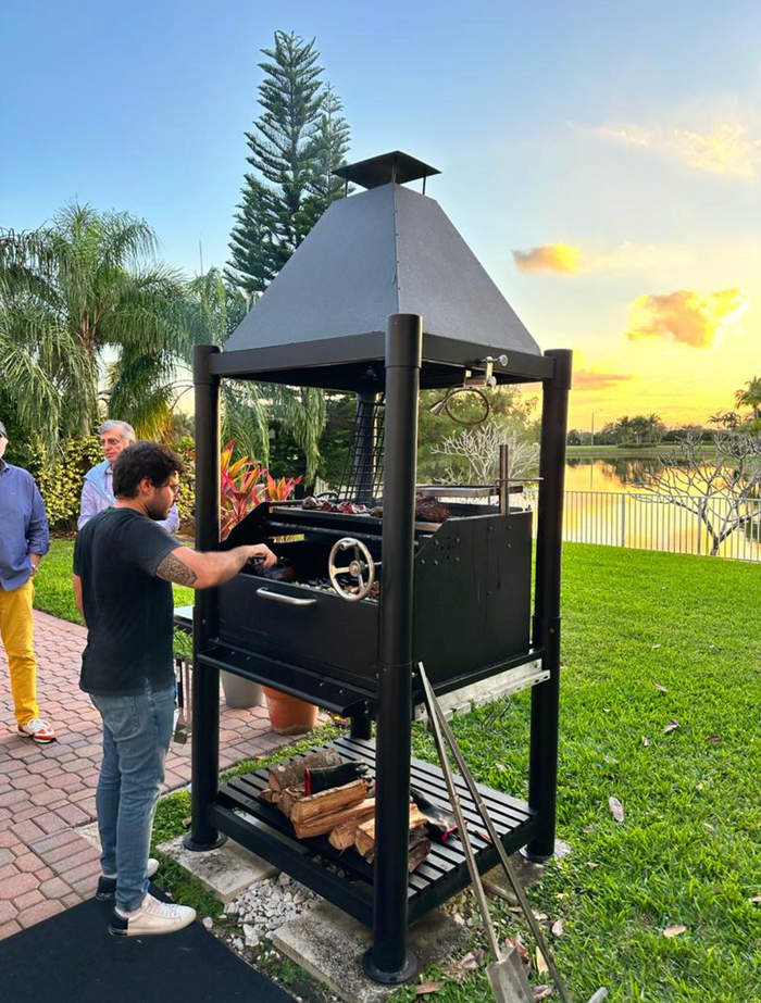 〈新品未使用〉タク上手 TACJOWZ BGO bonfiregooutside Gaucho Grill with Firebox Argentine Style Tagwood BBQ02SIB
