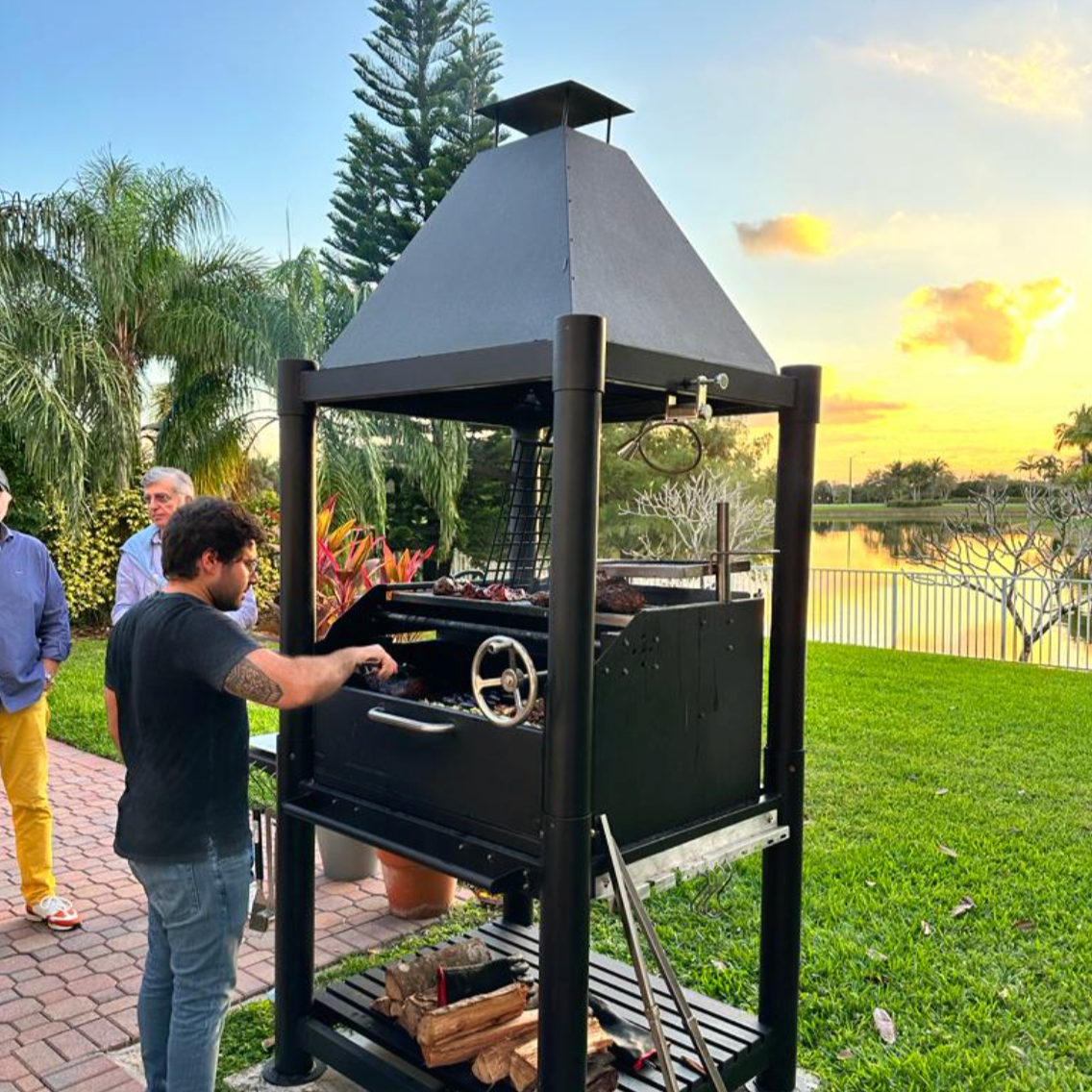 Tagwood BBQ Argentine Santa Maria Style Wood Fire & Charcoal Gaucho Grill | BBQ02SIB-- PRE-ORDER