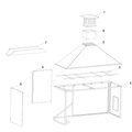Stainless Steel Grill-Mounted Smoke Hood Tagwood ASH08