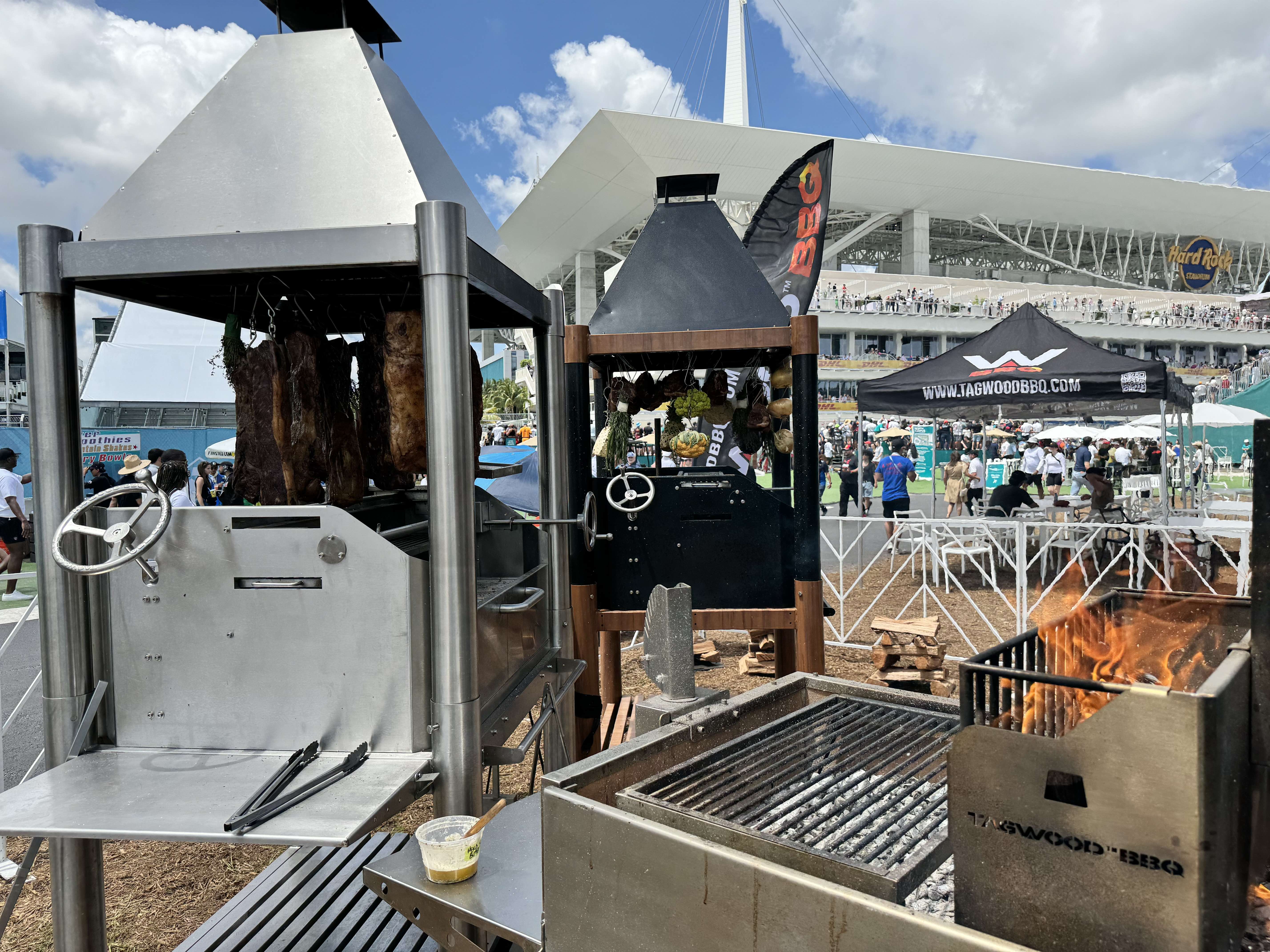 Tagwood BBQ Argentine Santa Maria Wood Fire & Charcoal Gaucho Grill all Stainless Steel | BBQ02SS OPEN FIRE COOKING - - TAGWOOD BBQ