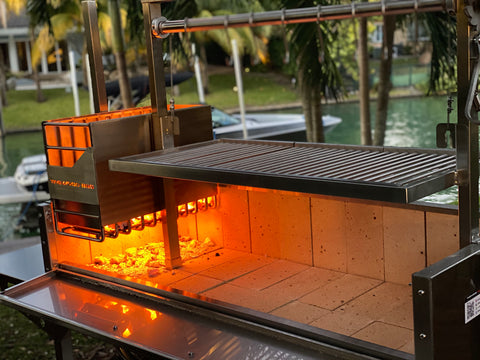 Tagwood BBQ Argentine Santa Maria Wood Fire & Charcoal Gaucho Grill | BBQ03SS- - TAGWOOD BBQ