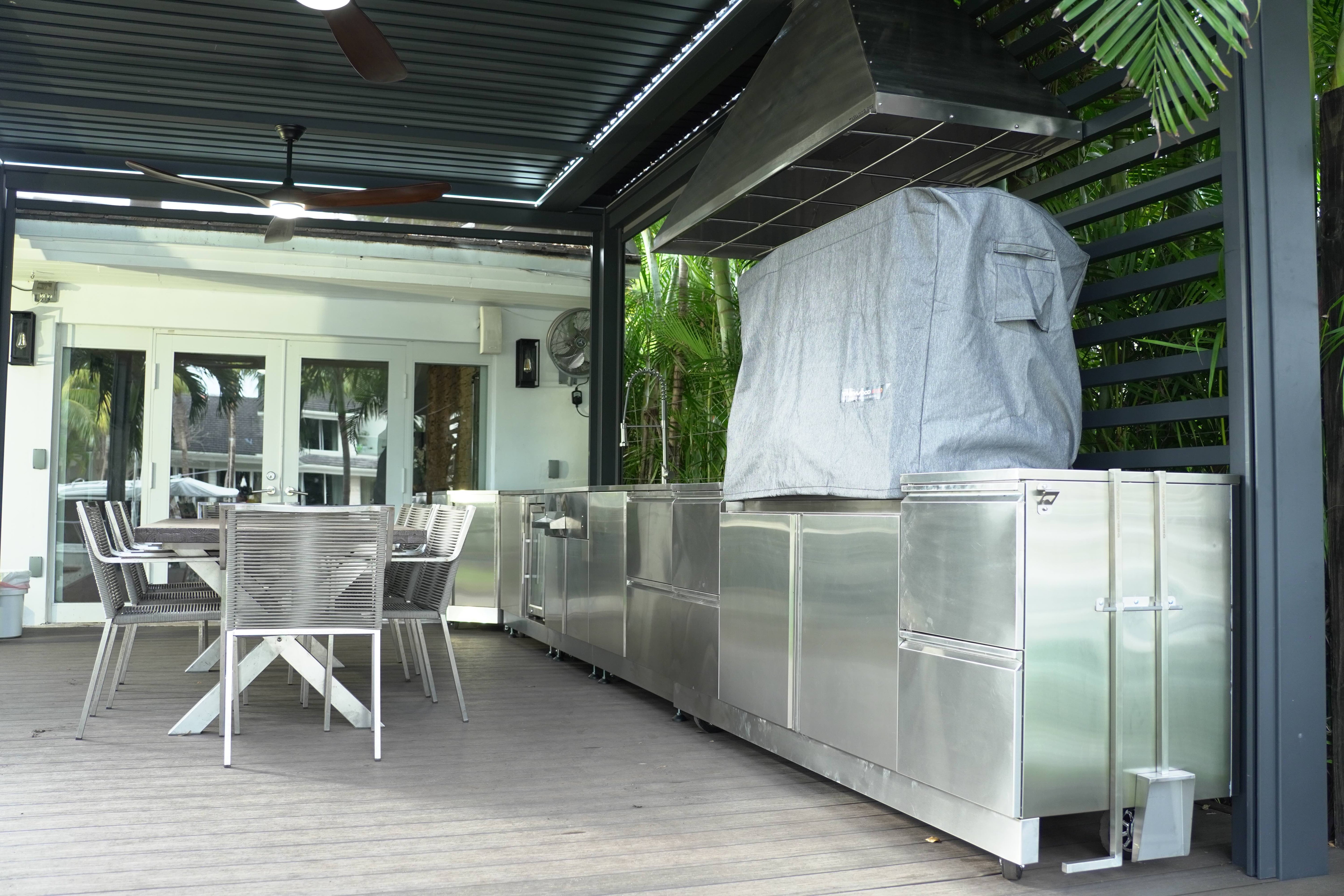 Tagwood BBQ Santa Maria Argentine Wood Fire & Charcoal Gaucho Grill Built in | BBQ05SS-- - TAGWOOD BBQ