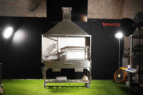 Stainless Steel Grill-Mounted Smoke Hood Tagwood ASH08 Compatible with BBQ06SS or BBQ08SS built-in grills