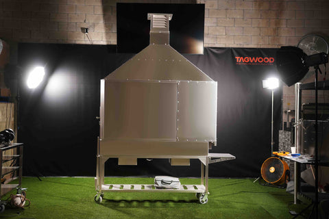 Stainless Steel Grill-Mounted Smoke Hood Tagwood ASH08 Compatible with BBQ06SS or BBQ08SS built-in grills