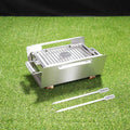 Tagwood BBQ Table Top Warming Brazier | Stainless steel and Acacia wood  | BBQ07SS-- - TAGWOOD BBQ