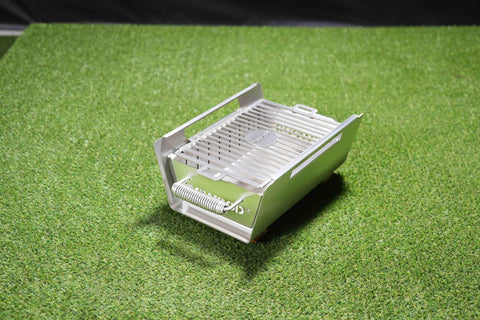 Tagwood BBQ Table Top Warming Brazier | Stainless steel and Acacia wood  | BBQ07SS--