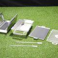 Tagwood BBQ Table Top Warming Brazier | Stainless steel and Acacia wood  | BBQ07SS-- - TAGWOOD BBQ