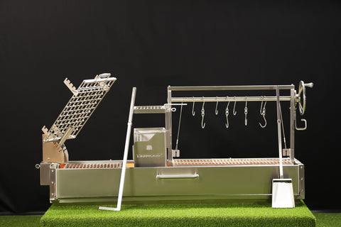 Argentinian Gaucho Style Grill Tagwood BBQ08SS with an estimated total grilling area up to 1,600 sq. in.