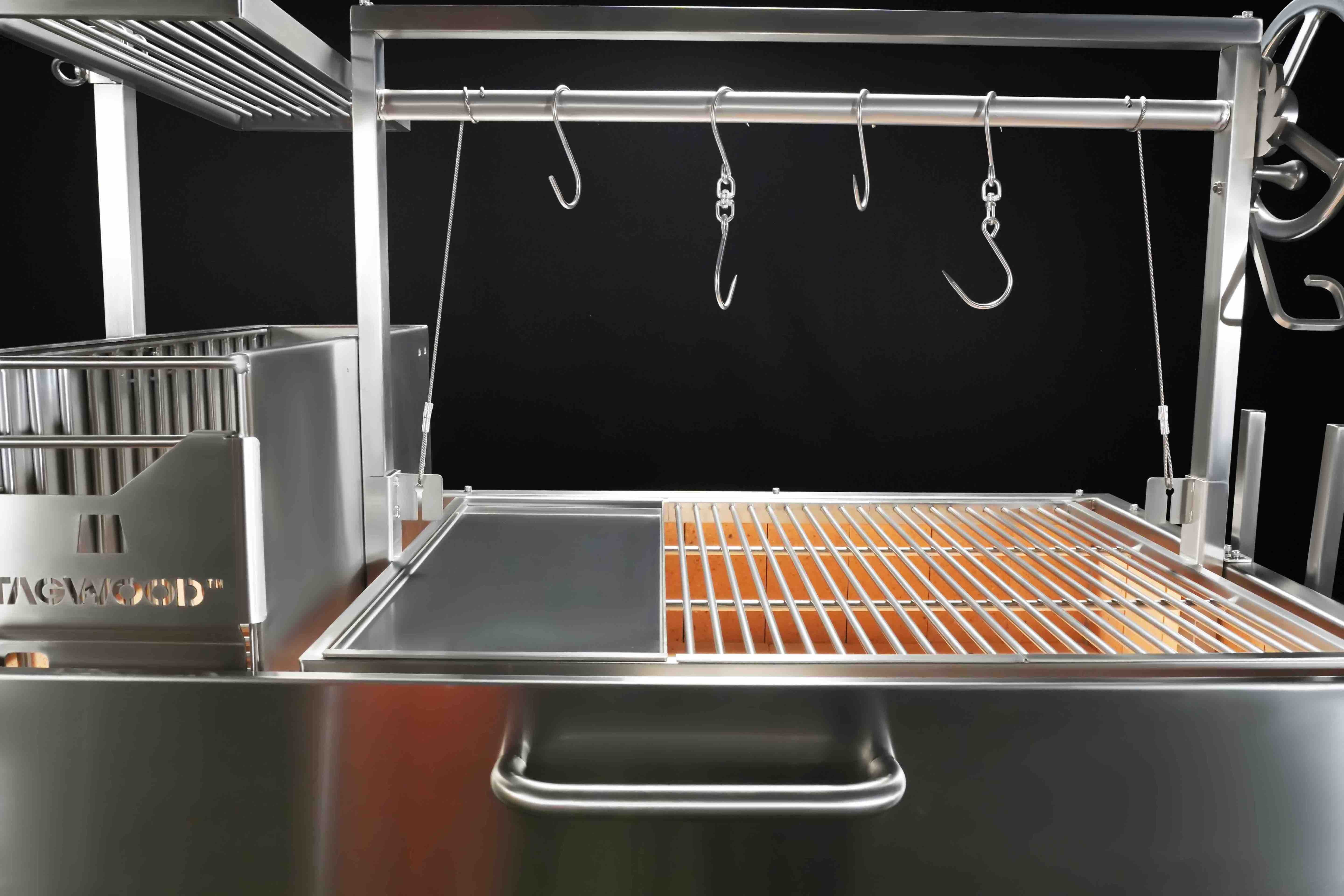 Tagwood BBQ23SS: XL Grill with Foldable Side Table – TAGWOOD BBQ