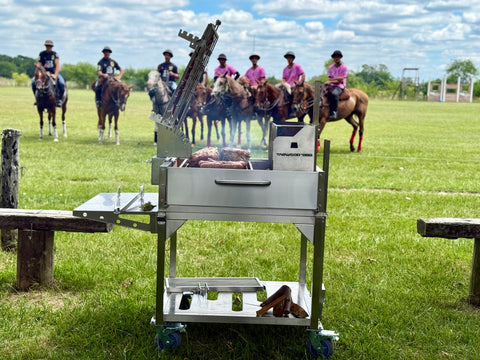 Tagwood BBQ Argentine Clamp Grill with firebox | BBQ33SS -- - TAGWOOD BBQ
