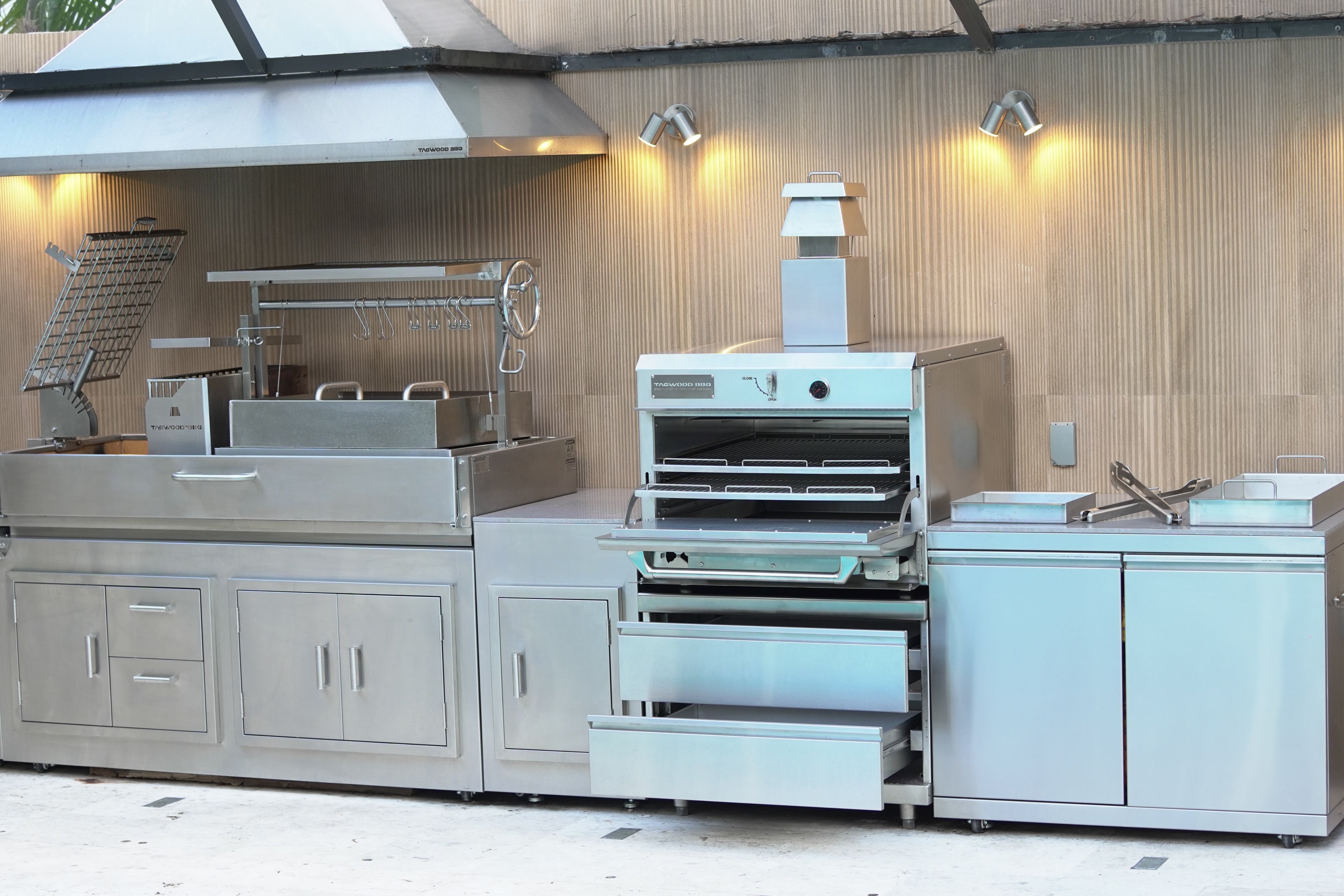 Tagwood BBQ Argentine  Fire & Charcoal Oven Fire Grill all Stainless Steel | TAG02 - Pre-Order - TAGWOOD BBQ