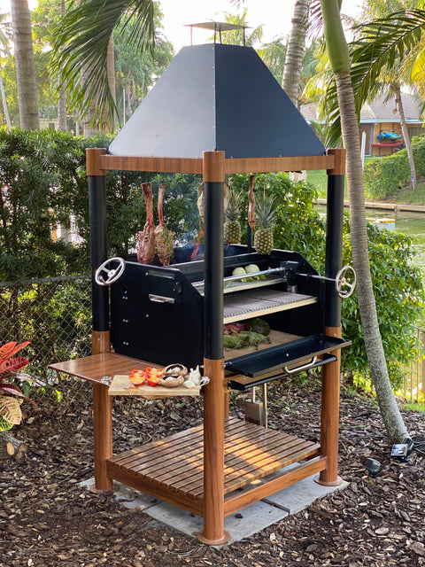 Argentine Charcoal Grill with Firebox