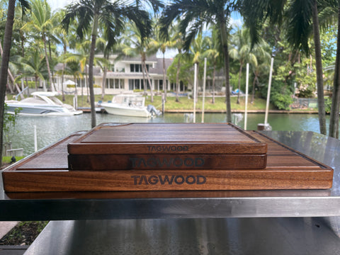 Tagwood BBQ Premium Walnut Cutting & Carving Board – Edge Grain | TAWO08 --