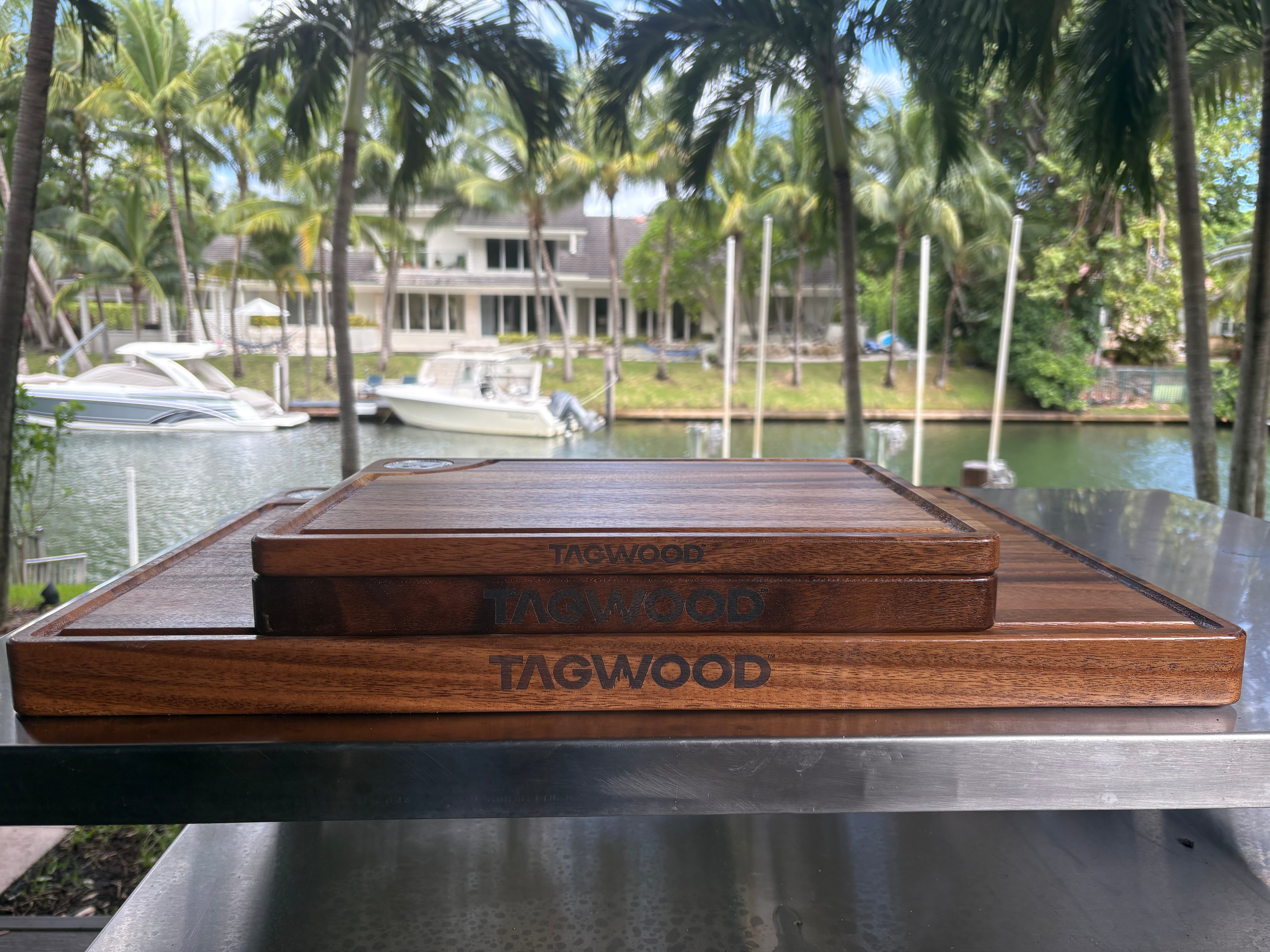 Tagwood BBQ Premium Walnut Cutting & Carving Board – Edge Grain | TAWO08 --
