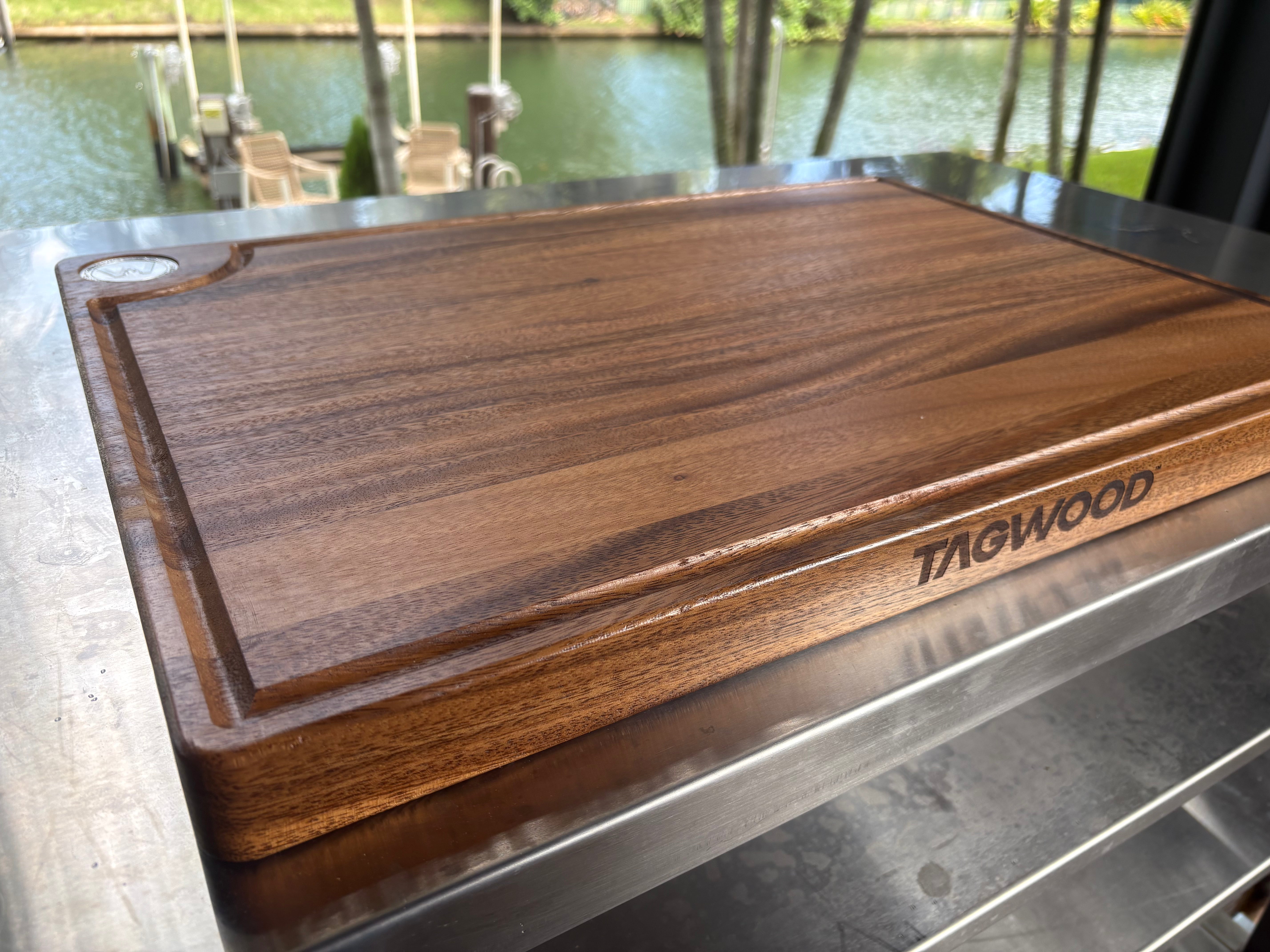 Tagwood BBQ Premium Walnut Cutting & Carving Board – Edge Grain | TAWO08 --