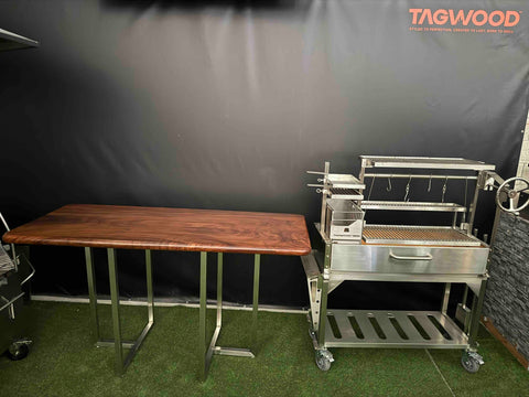 Tagwood BBQ Premium Walnut Prep Table  | TAWO21