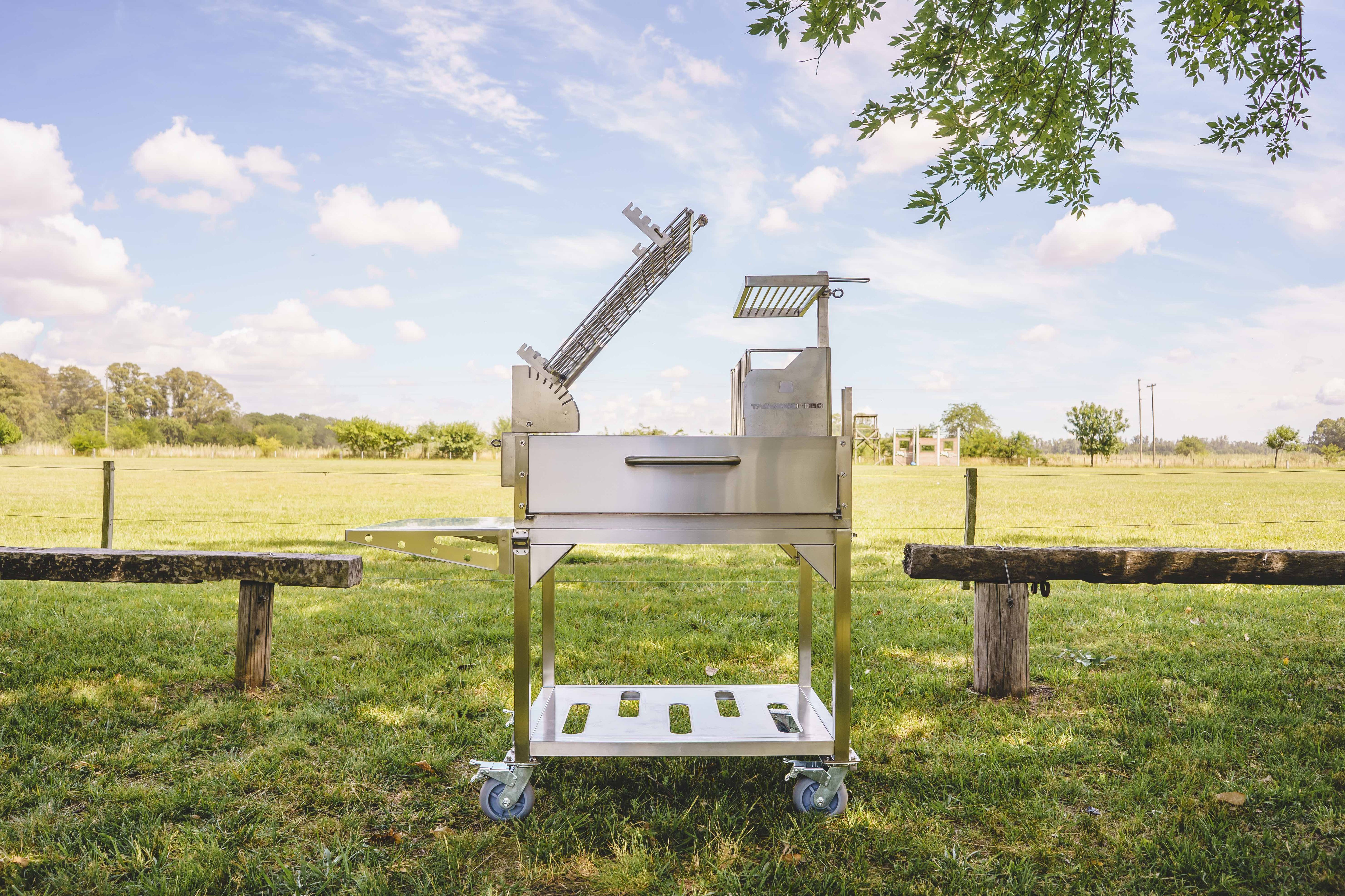 Tagwood BBQ Argentine Clamp Grill with firebox | BBQ33SS --