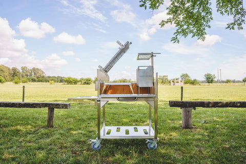 Tagwood BBQ Argentine Clamp Grill with firebox | BBQ33SS -- - TAGWOOD BBQ