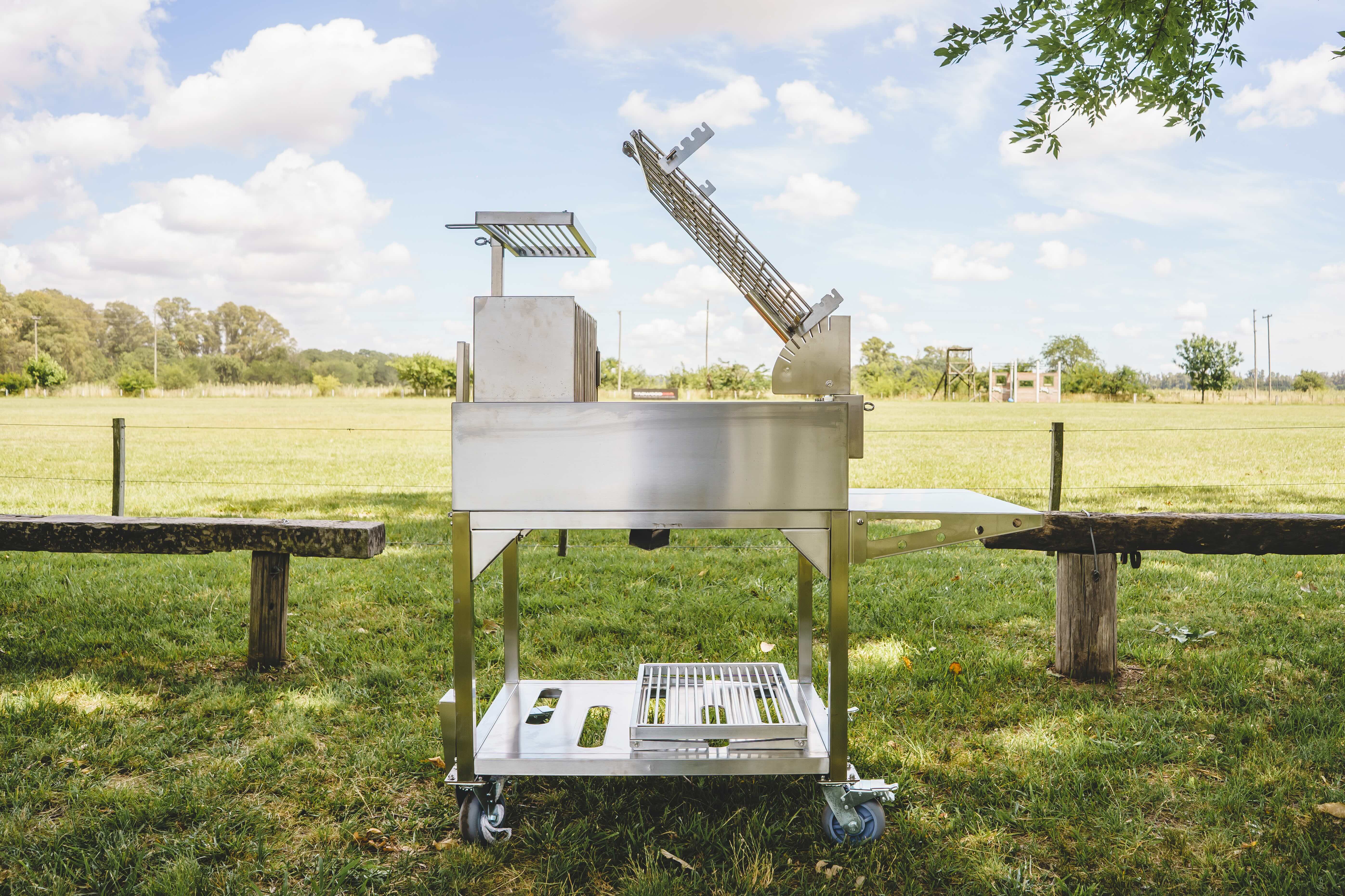 Tagwood BBQ Argentine Clamp Grill with firebox | BBQ33SS --