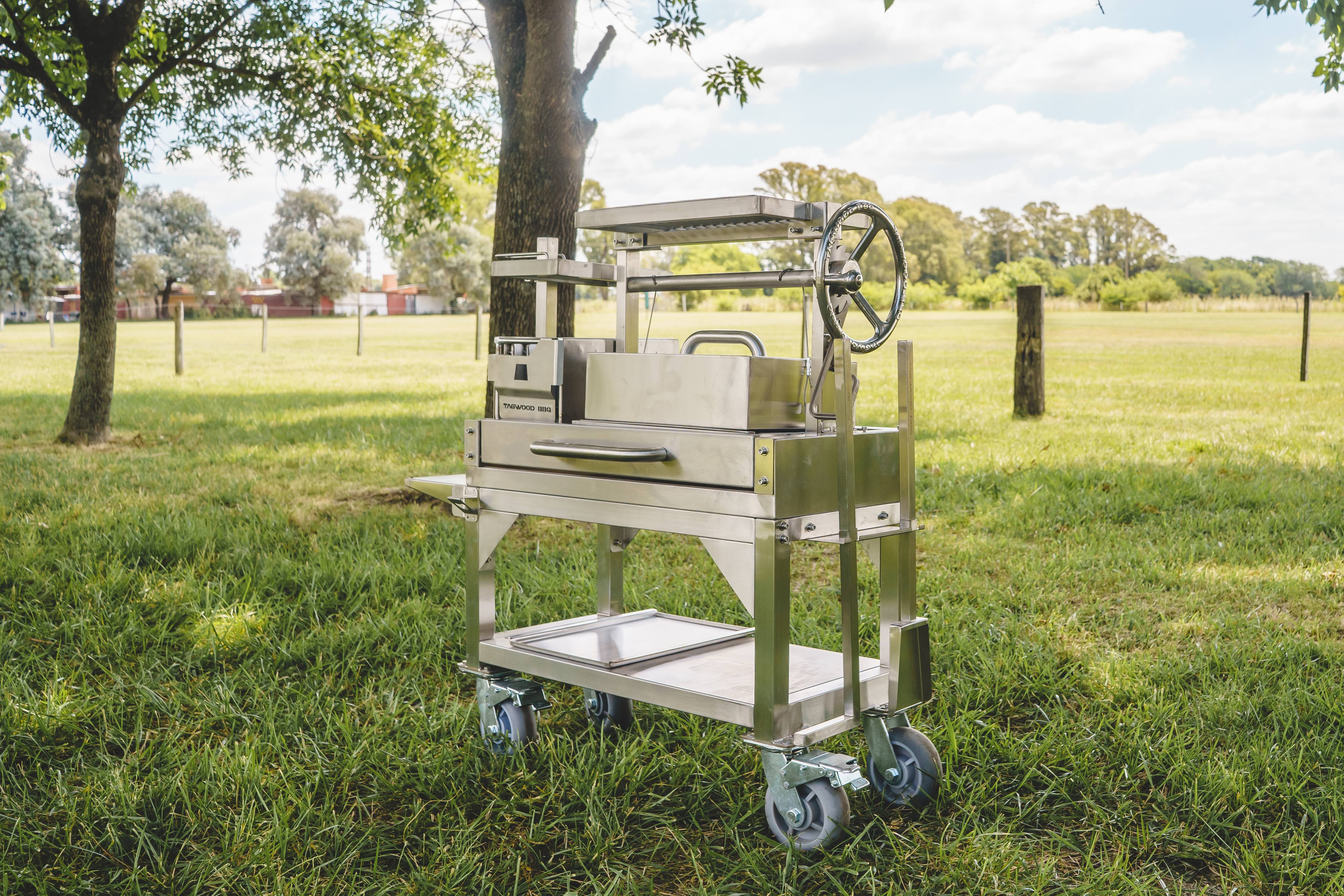 Tagwood BBQ Argentine Santa Maria Wood Fire & Charcoal Gaucho Grill | BBQ03SS MINI - - TAGWOOD BBQ