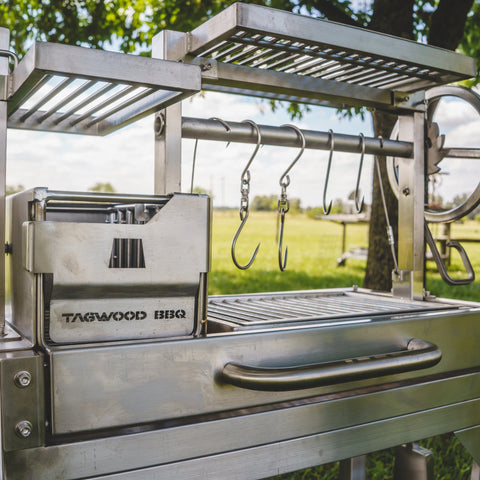 Tagwood BBQ Argentine Santa Maria Wood Fire & Charcoal Gaucho Grill | BBQ03SS MINI - - TAGWOOD BBQ