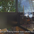 Argentine Charcoal Grill with Firebox