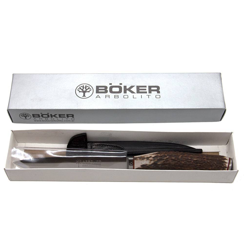 BOKER 10'' Carbon Steel Steak Knife | KF09 - TAGWOOD BBQ STORES