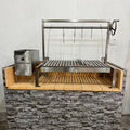 Tagwood BBQ Insert Style Argentine Santa Maria Wood Fire & Charcoal Gaucho Grill without firebricks | BBQ09SS -- - TAGWOOD BBQ STORES
