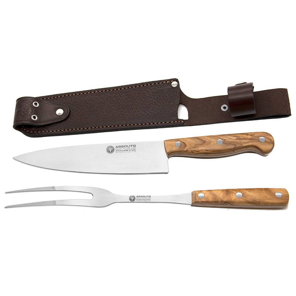 BOKER Meat Fork & Carving Knife BBQ Set | KF04 - TAGWOOD BBQ STORES