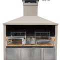 Tagwood BBQ Insert Style Argentine Santa Maria Wood Fire & Charcoal Gaucho Grill without firebricks | BBQ09SS -- - TAGWOOD BBQ STORES