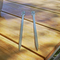 Tagwood BBQ Set of 2 Stainless steel skewers | BBQ89-- - TAGWOOD BBQ STORES
