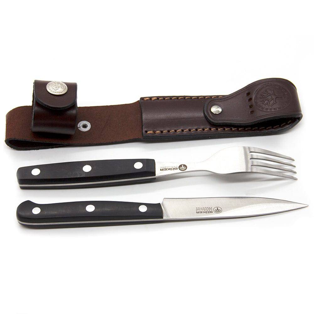 BOKER Fork and Knife Set | KF01 - TAGWOOD BBQ STORES