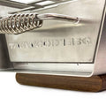 Tagwood BBQ Table Top Warming Brazier | Stainless steel and Acacia wood  | BBQ07SS-- - TAGWOOD BBQ STORES