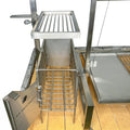Tagwood BBQ Insert Style Argentine Santa Maria Wood Fire & Charcoal Gaucho Grill without firebricks | BBQ09SS -- - TAGWOOD BBQ STORES
