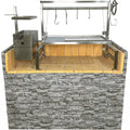 Tagwood BBQ Insert Style Argentine Santa Maria Wood Fire & Charcoal Gaucho Grill without firebricks | BBQ09SS -- - TAGWOOD BBQ STORES