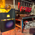 Tagwood BBQ Insert Style Argentine Santa Maria Wood Fire & Charcoal Gaucho Grill without firebricks | BBQ09SS -- - TAGWOOD BBQ STORES