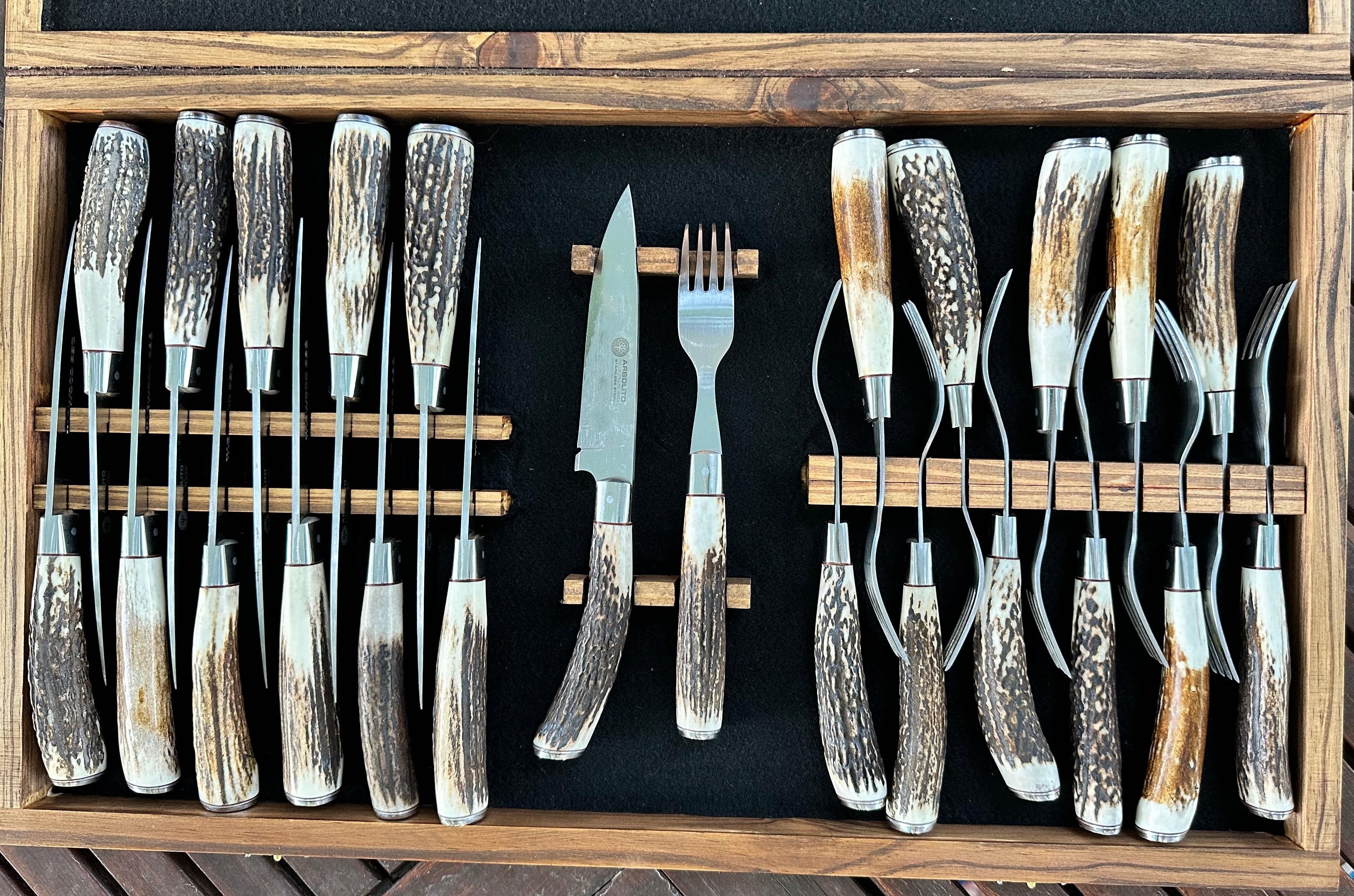 24 PC Fork and Knife Stainless Steel Set | KF18 - TAGWOOD BBQ STORES