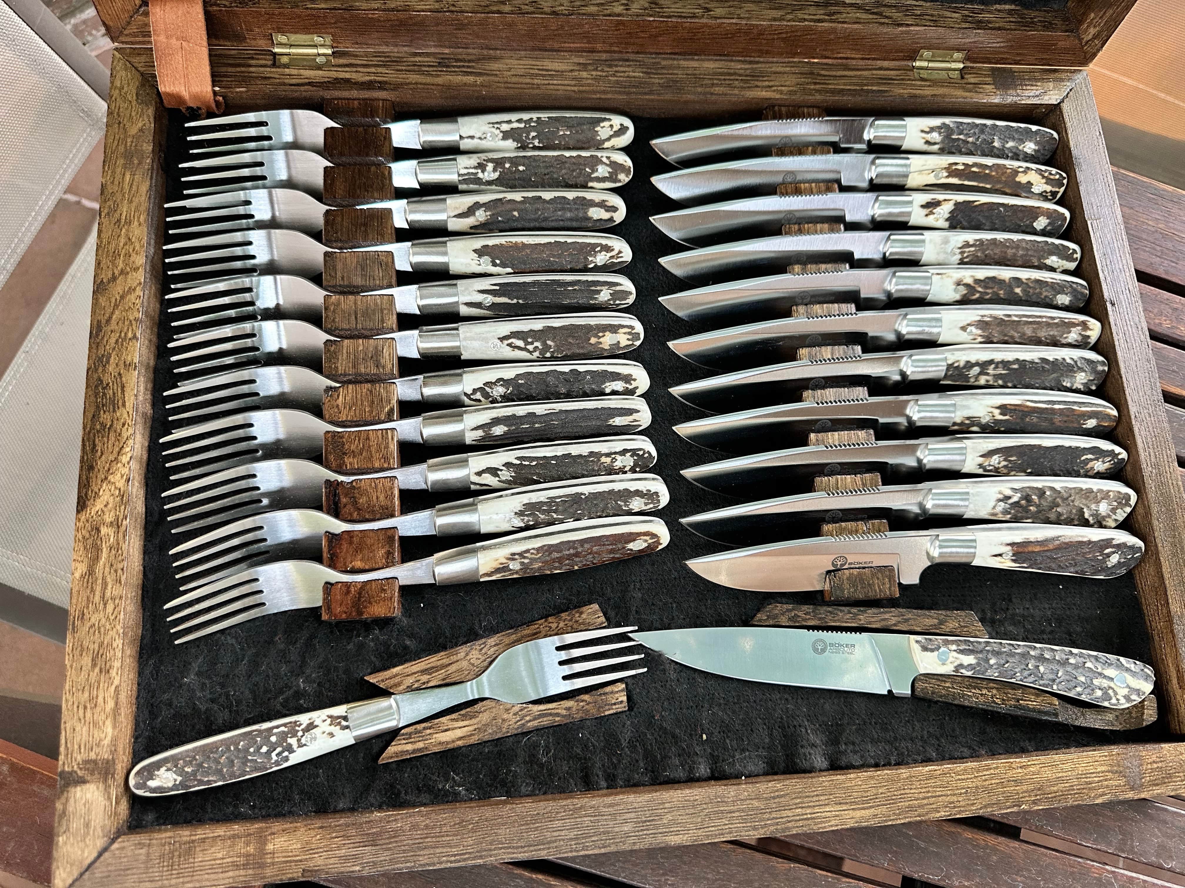 24 PC Fork and Knife Stainless Steel Set | KF18 - TAGWOOD BBQ STORES