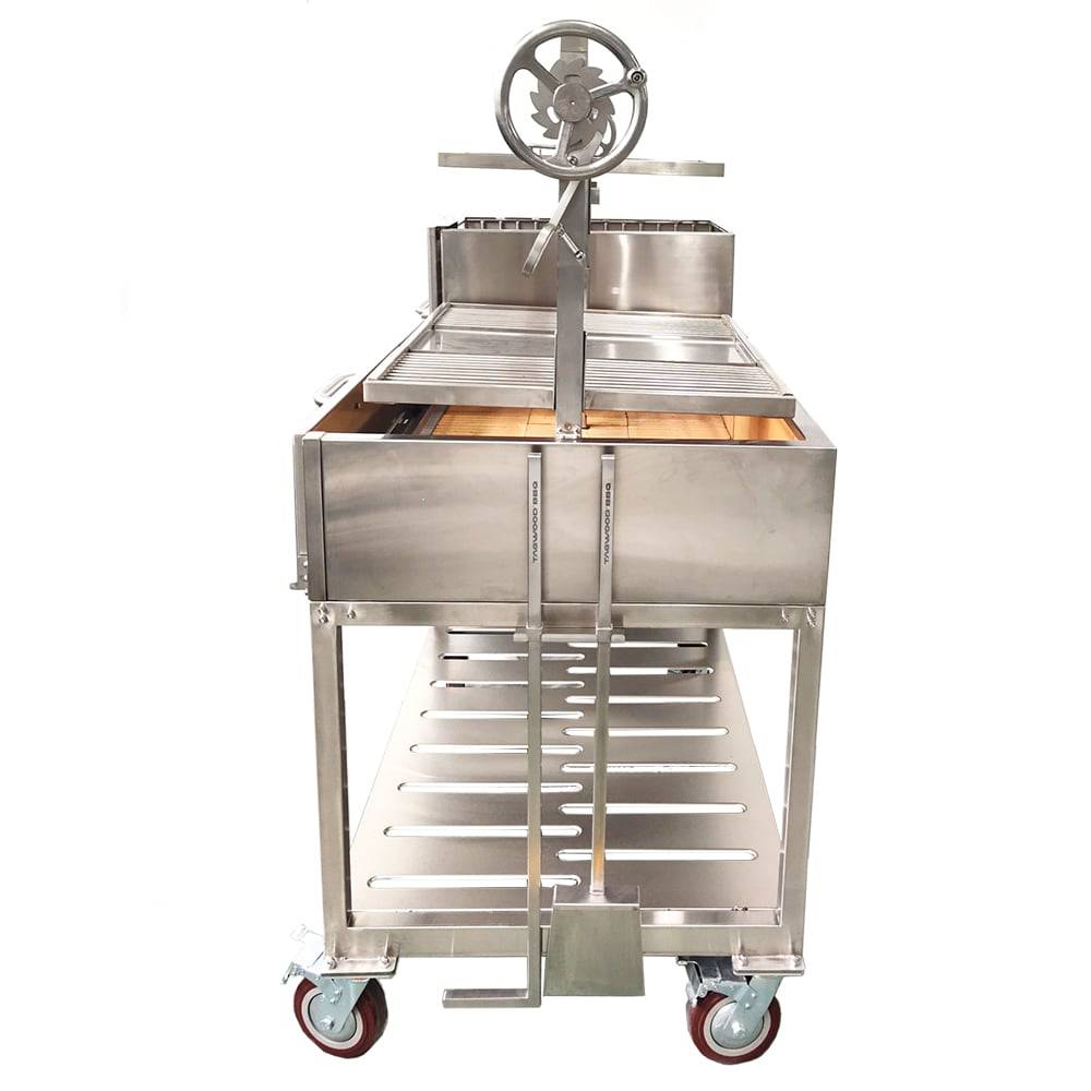 Tagwood BBQ Double Argentine Santa Maria Wood Fire & Charcoal Gaucho Grill | BBQ24SS - OPEN FIRE COOKING - - TAGWOOD BBQ STORES