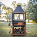 Argentine Charcoal Grill with Firebox